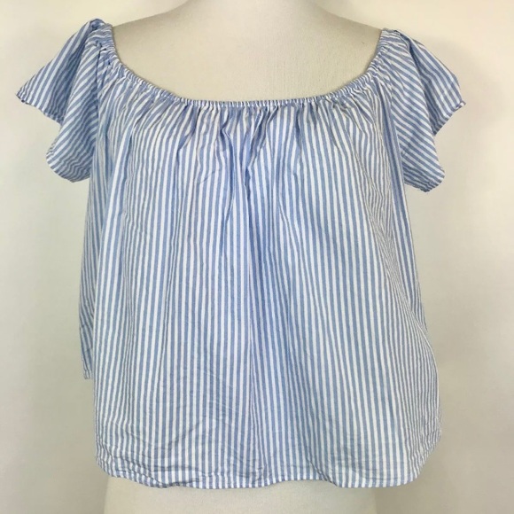 Striped Off Shoulder Top - Picture 5 of 9